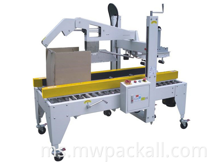 Pembungkusan Semi Automatic Carton Sealer Box Taping Case Sealer Sealer Machine pita pelekat mesin pengedap